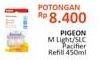 Promo Harga Pigeon Mini Light Pacifier/SLC pacifier ST2  - Alfamidi