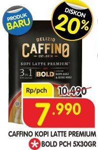 Promo Harga Caffino Kopi Latte 3in1 Premium Bold per 5 sachet 30 gr - Superindo