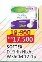 Promo Harga Softex Daun Sirih 36cm 13 pcs - Alfamart