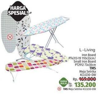 Promo Harga L-LIVING/TMS Iron Board  - LotteMart