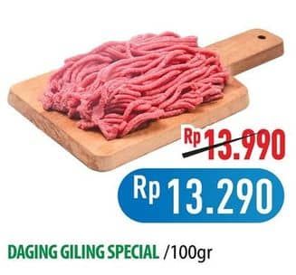 Promo Harga Daging Giling Sapi Spesial per 100 gr - Hypermart