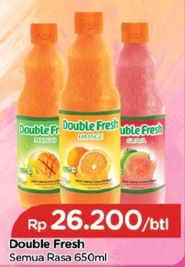 Promo Harga DOUBLE FRESH Drink Concentrate All Variants 650 ml - TIP TOP