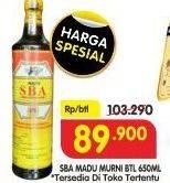 Promo Harga SBA Madu Murni 650 ml - Superindo