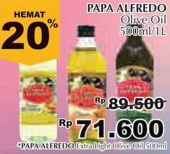 Promo Harga PAPA ALFREDO Olive Oil 500 ml - Giant