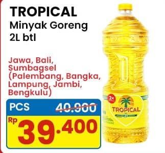 Promo Harga Tropical Minyak Goreng 2000 ml - Indomaret