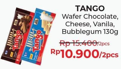 Promo Harga TANGO Long Wafer Bubblegum, Cheese, Chocolate, Vanilla Milk 130 gr - Alfamart