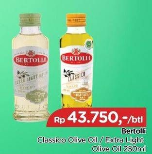 Promo Harga BERTOLLI Olive Oil Classico, Extra Light 250 ml - TIP TOP