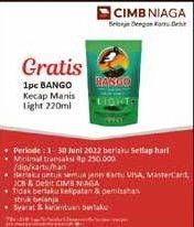 Promo Harga Bango Kecap Manis Light 220 ml - Alfamidi