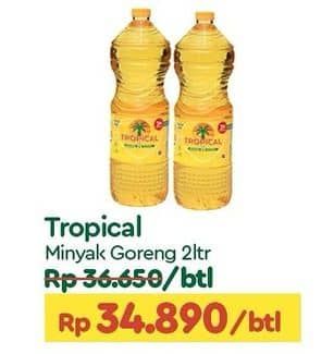 Promo Harga Tropical Minyak Goreng 2000 ml - TIP TOP