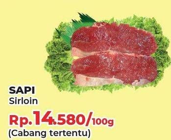 Promo Harga Daging Has Luar (Daging Sirloin) per 100 gr - Yogya