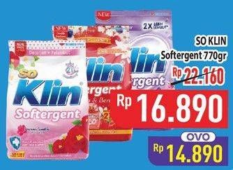 Promo Harga So Klin Softergent 770 gr - Hypermart