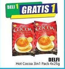 Promo Harga Delfi Hot Cocoa Indulgence per 4 sachet 25 gr - Hari Hari