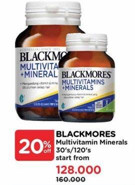 Promo Harga Blackmores Multivitamins + Minerals 30 pcs - Watsons