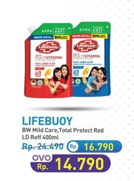 Promo Harga Lifebuoy Body Wash Mild Care, Total 10 400 ml - Hypermart