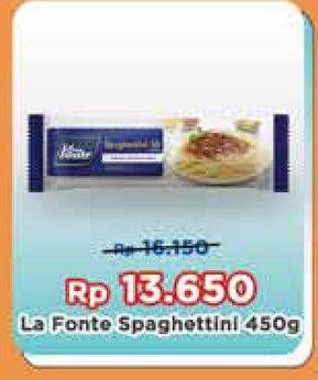 Promo Harga LA FONTE Spaghetti 450 gr - Yogya