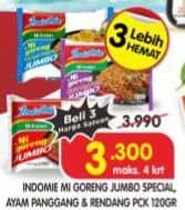 Promo Harga Indomie Mi Goreng Jumbo Rendang, Ayam Panggang 120 gr - Superindo