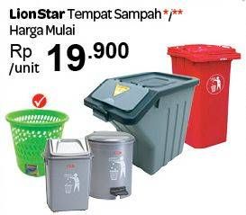 Promo Harga LION STAR Tempat Sampah  - Carrefour