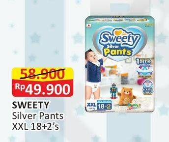 Promo Harga Sweety Silver Pants XXL18+2  - Alfamart