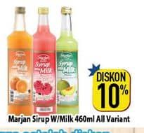 Promo Harga Marjan Syrup with Milk All Variants 460 ml - Hypermart