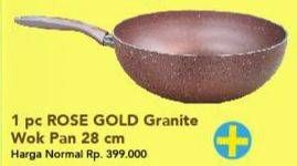 Promo Harga Transliving Rose Gold Granite Cookware  - Carrefour