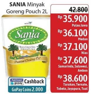 Promo Harga Sania Minyak Goreng 2000 ml - Alfamidi