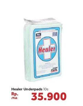 Promo Harga Healer Underpads 10 pcs - Carrefour