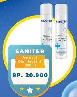 Promo Harga SANITER Air & Surface Sanitizer Aerosol All Variants 200 ml - Yogya