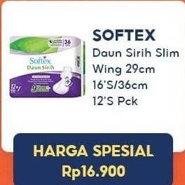 Promo Harga Softex Daun Sirih 29cm, 36cm 13 pcs - Indomaret