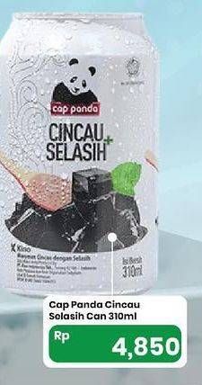 Promo Harga Cap Panda Minuman Kesehatan Cincau Selasih 310 ml - Carrefour