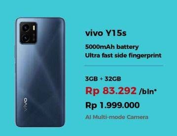 Promo Harga VIVO Y15s 3 GB + 32 GB  - Erafone