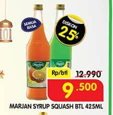 Promo Harga Marjan Syrup Squash All Variants 450 ml - Superindo