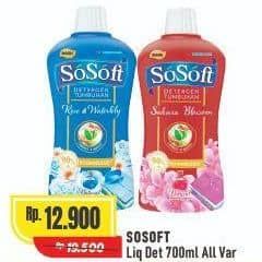 Promo Harga Sosoft Deterjen Cair All Variants 700 ml - Alfamart