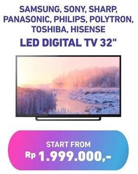 Promo Harga SAMSUNG/SONY/SHARP/PANASONIC/PHILIPS/POLYTRON/TOSHIBA/HISENSE LED Smart TV  - Electronic City