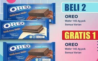 Promo Harga Oreo Wafer All Variants 140 gr - Indomaret