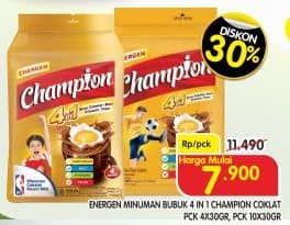 Promo Harga Energen Sereal Champion 4/10 Pcs x 30 gr  - Superindo