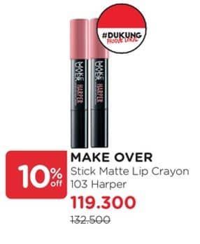 Promo Harga Make Over Color Stick Matte Crayon 103 Harper  - Watsons