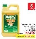 Promo Harga HAPPY Soya Oil 5 ltr - LotteMart