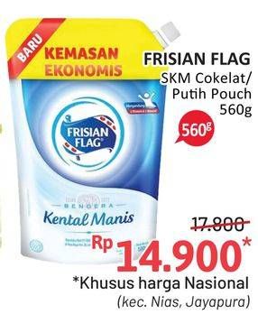 Promo Harga FRISIAN FLAG Susu Kental Manis Cokelat, Putih 560 gr - Alfamidi