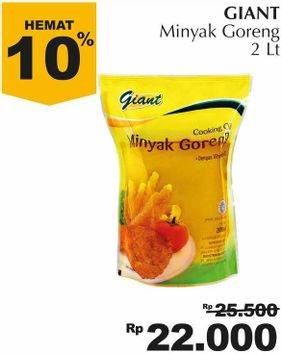 Promo Harga GIANT Minyak Goreng 2 ltr - Giant