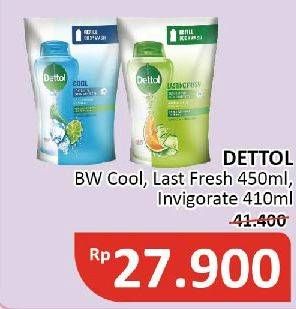 Promo Harga Dettol Body Wash Cool, Lasting Fresh, Invigorate 410 ml - Alfamidi