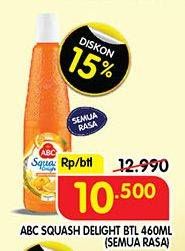 Promo Harga ABC Syrup Squash Delight All Variants 460 ml - Superindo