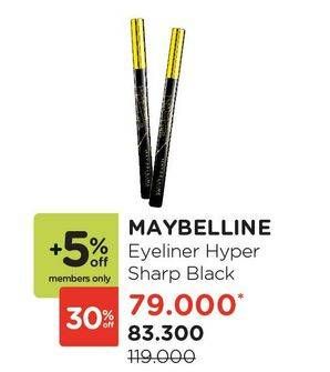 Promo Harga MAYBELLINE Hyper Sharp Liner Black  - Watsons