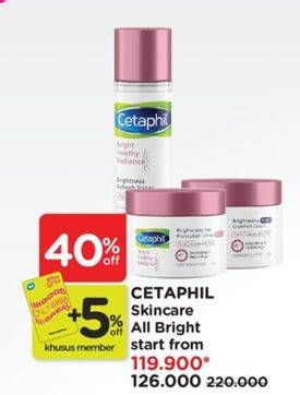 Promo Harga Cetaphil Bright Healthy Radiance Series  - Watsons