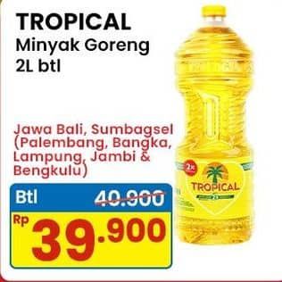 Promo Harga Tropical Minyak Goreng 2000 ml - Indomaret