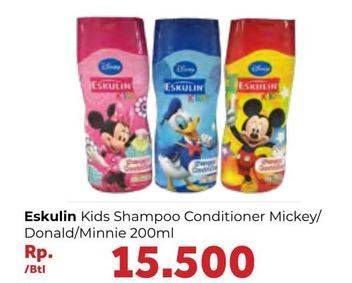 Promo Harga ESKULIN Kids Shampoo Mickey, Donald, Mini 200 ml - Carrefour