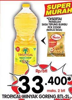 Promo Harga TROPICAL Minyak Goreng 2000 ml - Superindo