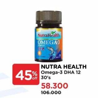 Promo Harga Nutrahealth Omega 3 Fish Oil DHA 12 30 pcs - Watsons