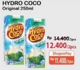 Promo Harga HYDRO COCO Minuman Kelapa Original 250 ml - Alfamart