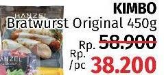 Promo Harga KIMBO Bratwurst Original 6 pcs - LotteMart
