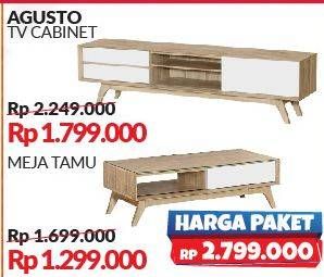 Promo Harga COURTS Agusto Meja Tamu & Meja TV  - Courts